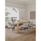 Manhattan Comfort 7-PieceRockaway 70.86 Dining Set with 6 Carrington Chairs in Natural and Light Grey 6-DT02DC089AR-NALG - alternate 1